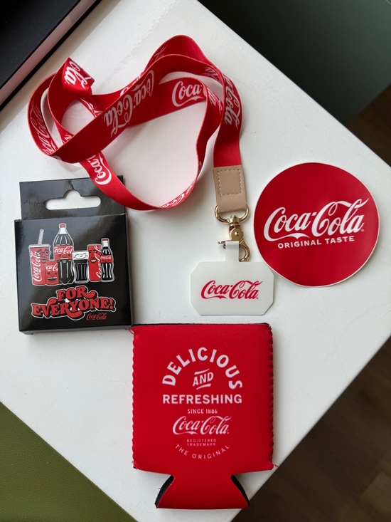 Coca Cola Accessories - Coca-Cola Red Logo Accessory Set with White Accents